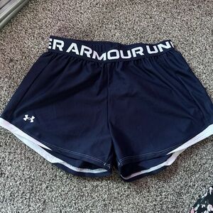 Under Armour Women's Navy Blue Shorts